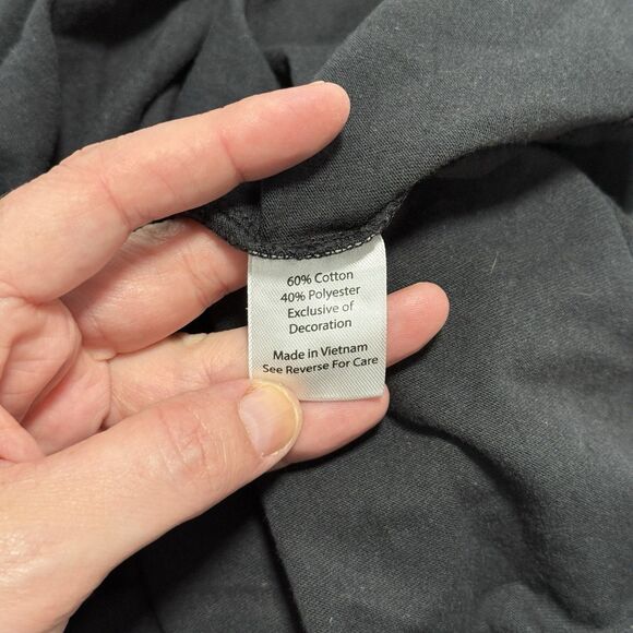 Coral Bay Christmas Shirt Womens XL Black Embroidered 3/4 Sleeve Holiday Casual - Picture 9 of 10